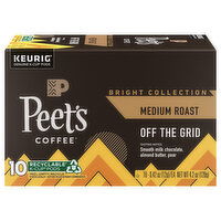 Peet's Coffee Coffee, Off the Grid, Bright Collection, Medium Roast, K-Cup Pods, 10 Each