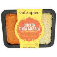 Cafe Spice Chicken Tikka Masala, with Basmati Saffron Rice, Medium, 16 Ounce