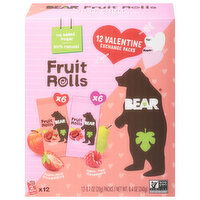 Bear Fruit Rolls, Apple-Pear Strawberry/Apple Pear Raspberry, 12 Each