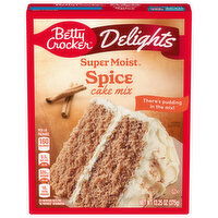 Betty Crocker Delights Super Moist Spice Cake Mix, 13.25 Ounce