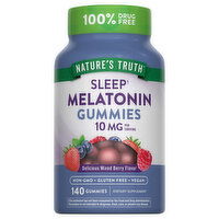 Nature's Truth Gummies Natural Mixed Berry Flavor 10 mg Sleep Melatonin, 140 Each