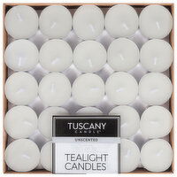 Tuscany Candle Tealight Candles, Unscented, 50 Each