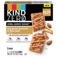 Kind Zero Bar, Caramel Almond & Sea Salt, 5 Each