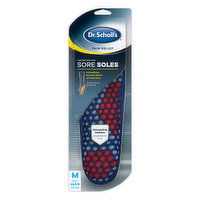 Dr Scholls Orthotics, for Sore Soles, Medium, Men's, 1 Each