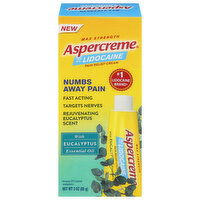 Aspercreme Pain Relief Cream, with Eucalyptus Essential Oil, Max Strength, 3 Ounce