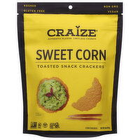 Craize Snack Crackers, Toasted, Sweet Corn, 4 Ounce