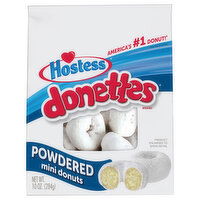 Hostess Donettes Donuts, Powdered, Mini, 10 Ounce