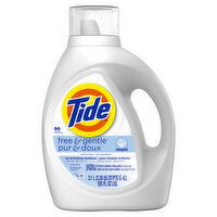 Tide Free & Gentle Liquid Laundry Detergent, 105 fl oz, 80 Loads, 105 Fluid ounce