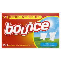 Bounce Bounce Dryer Sheets, 160 count, Outdoor Fresh, 160 Each