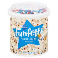 Pillsbury Funfetti Frosting, Vanilla, 15.6 Ounce