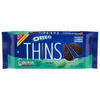 OREO Thins Mint Creme Chocolate Sandwich Cookies, Family Size, 11.78 Ounce