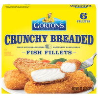 Gorton's Fish Fillets, Crunchy Breaded, 6 Each