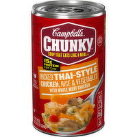 Campbell's® Chunky® Chunky® Soup, Wicked Thai Style Chicken with Rice and Vegetables Soup, 18.6 Ounce