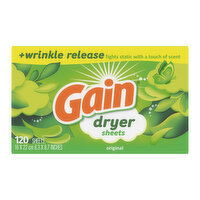 Gain Gain dryer sheets, Original Scent, 120 Count, 120 Each