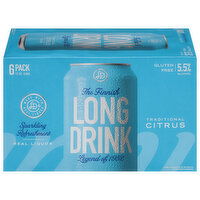 Long Drink Gin, Traditional Citrus, 6 Each