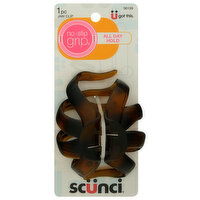 Scunci Jaw Clip, No Slip Grip, 1 Each