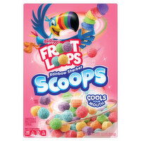 Froot Loops Cereal, Multigrain, Sweetened, Rainbow Sherbet Scoops, 7.8 Ounce