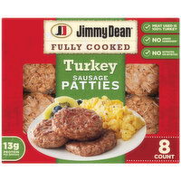 Jimmy Dean Fully Cooked Turkey Breakfast Sausage Patties, 8 Each