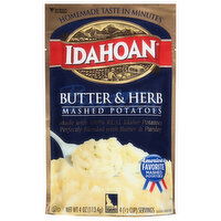 Idahoan Mashed Potatoes, Butter & Herb, 4 Ounce