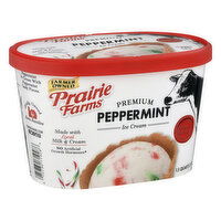 Prairie Farms Ice Cream, Premium, Peppermint, 1.5 Quart