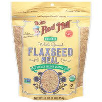 Bob's Red Mill Flaxseed Meal, Organic, Whole Ground, 16 Ounce