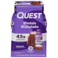 Quest Protein Milkshake, Chocolate, 4 Each