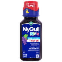 Vicks NyQuil Cold & Cough + Fever, Kids, Ages 6+, 8 Fluid ounce