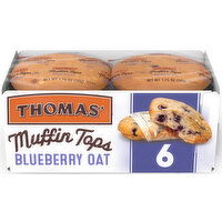 Thomas' Blueberry Oat Blueberry Muffin Tops, 6 packs, 10.5 oz, 6 Each