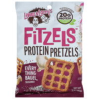 Lenny & Larry's Fitzels Protein Pretzels, Everything Bagel Seasoned, 3 Ounce