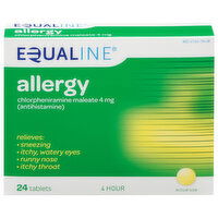 Equaline Allergy, 4 Hour, 4 mg, Tablets, 24 Each