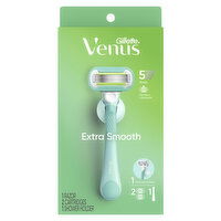 Venus Gillette Venus Extra Smooth Extra Smooth Pink Women's Razor Handle + 2 Blade Refills, 1 Each