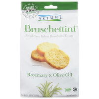 Asturi Bruschettini Bruschetta Toasts, Rosemary & Olive Oil, Snack Size, Italian, 4.23 Ounce