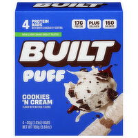 Built Puff Cookies 'N Cream Protein Bars, 4 Each