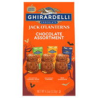 Ghirardelli Jack O'Lanterns Milk Chocolate Caramel Apple/Milk Chocolate Caramel/Milk Chocolate Chocolate Assortment, 4.1 Ounce