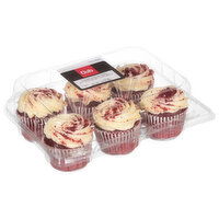 Cub Cupcakes, Cream Cheese Icing, Red Velvet, 6 Count, 1 Each