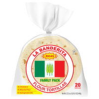 La Banderita Ricas Flour Tortillas, Family Pack, 20 Each