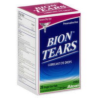 Alcon Bion Tears Eye Drops, Lubricant, Severe Dry Eye, Single-Use Vials, 28 Each