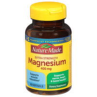 Nature Made Magnesium, Extra Strength, 400 mg, Softgels, 60 Each