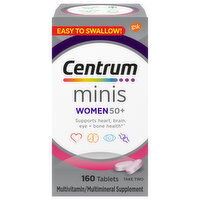 Centrum Multivitamin/Multimineral Supplement, Women 50+, Minis, Tablets, 160 Each