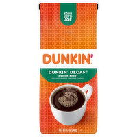 Dunkin' Coffee, Ground, Medium Roast, Decaffeinated, 12 Ounce