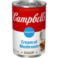 Campbell's® Condensed Unsalted Cream of Mushroom Soup, 10.5 Ounce