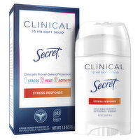 Secret Clinical Strength Clinical Strength Soft Solid Antiperspirant and Deodorant, Stress Response, 1.6 oz, 1.6 Ounce