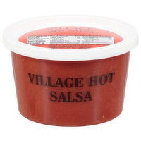 Village Hot Sauce Salsa, Hot, 15 Ounce