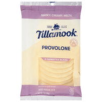 Tillamook Cheese, Provolone, Farmstyle, Smoked, 8 Each