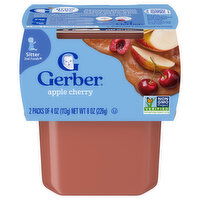 Gerber Apple Cherry, Sitter 2nd Foods, 2 Each