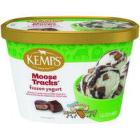 Kemps Moose Tracks Frozen Yogurt, 1.5 Quart