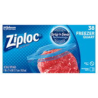 Ziploc Seal Top Bags, Freezer, Quart, 38 Each