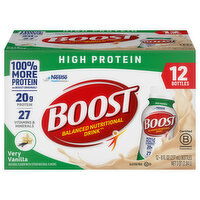 Boost High Protein Very Vanilla Balanced Nutritional Drink, 12 Each