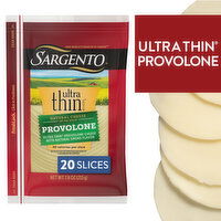 SARGENTO Sargento® Provolone Natural Cheese with Natural Smoke Flavor Ultra Thin® Slices, 20 slices, 7.88 Ounce