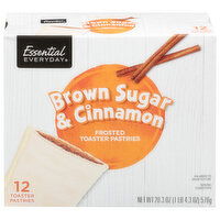 Essential Everyday Toaster Pastries, Brown Sugar & Cinnamon, Frosted, 12 Each